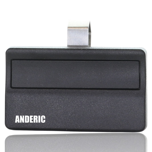 Anderic 371LM 1-Button Visor Garage Door Opener Remote Control for Liftmaster with Purple Learn Key - 315MHz