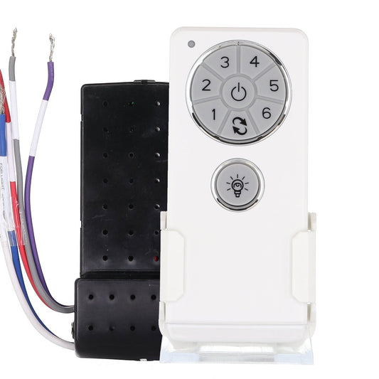 Anderic Substitute for Monte Carlo R8Y7RC04-CF Visual Comfort Ceiling Fan Remote Control | 2.4 GHz - 7rc04-cf100001 [DC1-DC8-KIT]