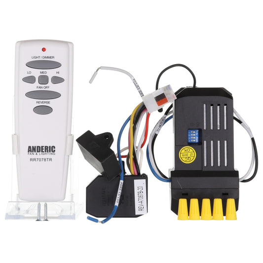 Anderic Substitute for Concord Fans UC7040 Ceiling Fan Remote Control [FAN28RREVKIT]