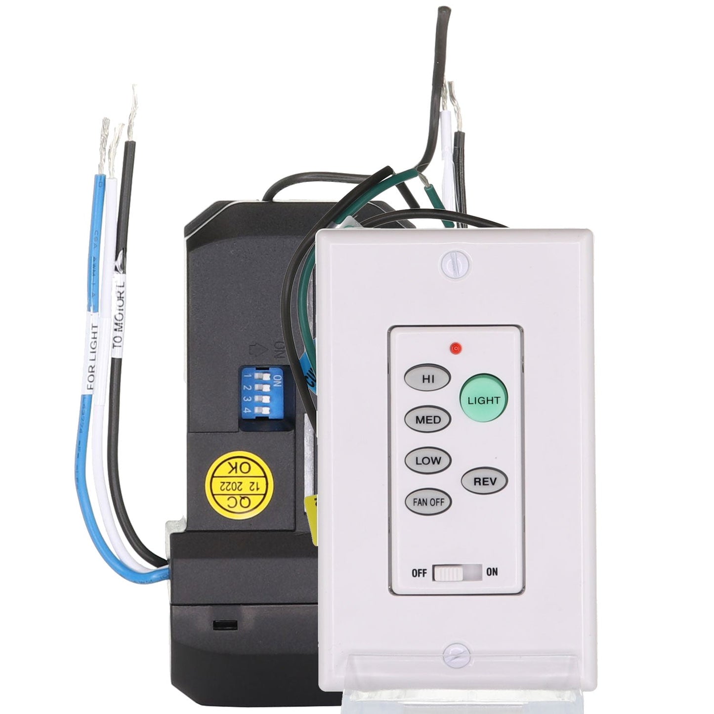Substitute for Casablanca 99195 / IN2TX47 Ceiling Fan Wall Remote Control - K692701000 [UC9051T-WIRED/UC7067FMRX]