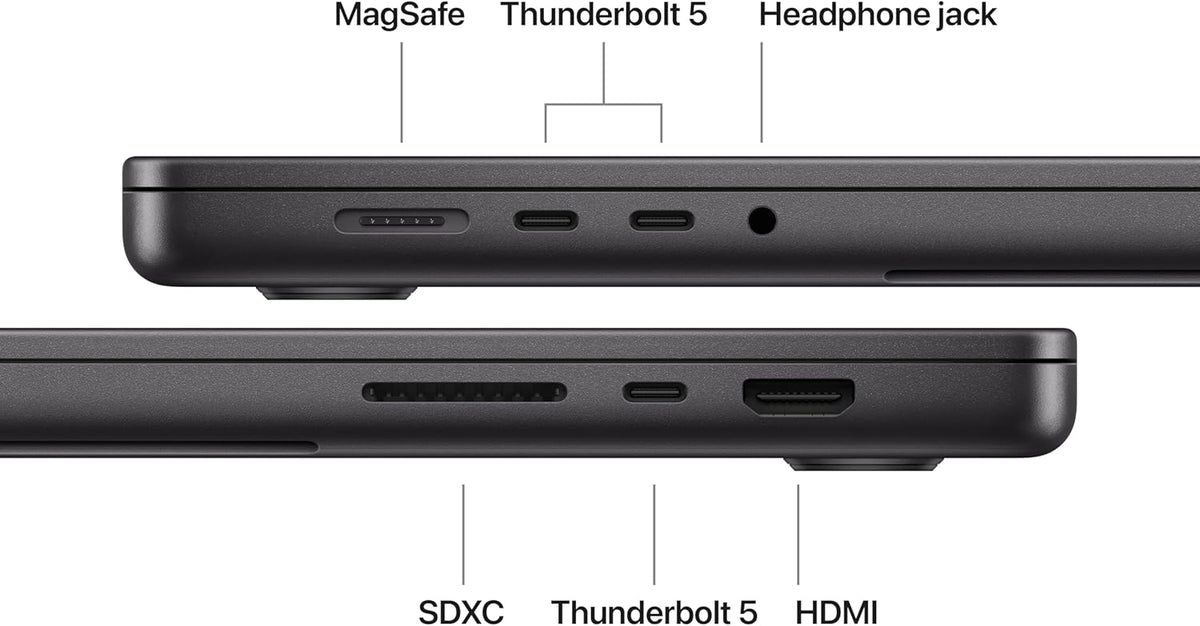 Apple MacBook Pro Laptop with M5 Max, 18‑core CPU, 40‑core GPU: Standard 16.2-inch Display, 128GB Unified Memory, 2TB SSD Storage; Space Black