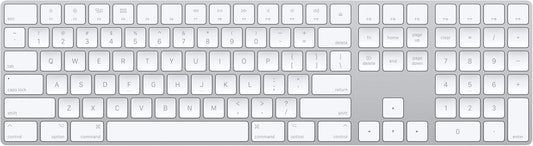 Apple Magic Keyboard with Numeric Keypad: Wireless, Bluetooth, Rechargeable. Works with Mac, iPad, or iPhone; US English - White