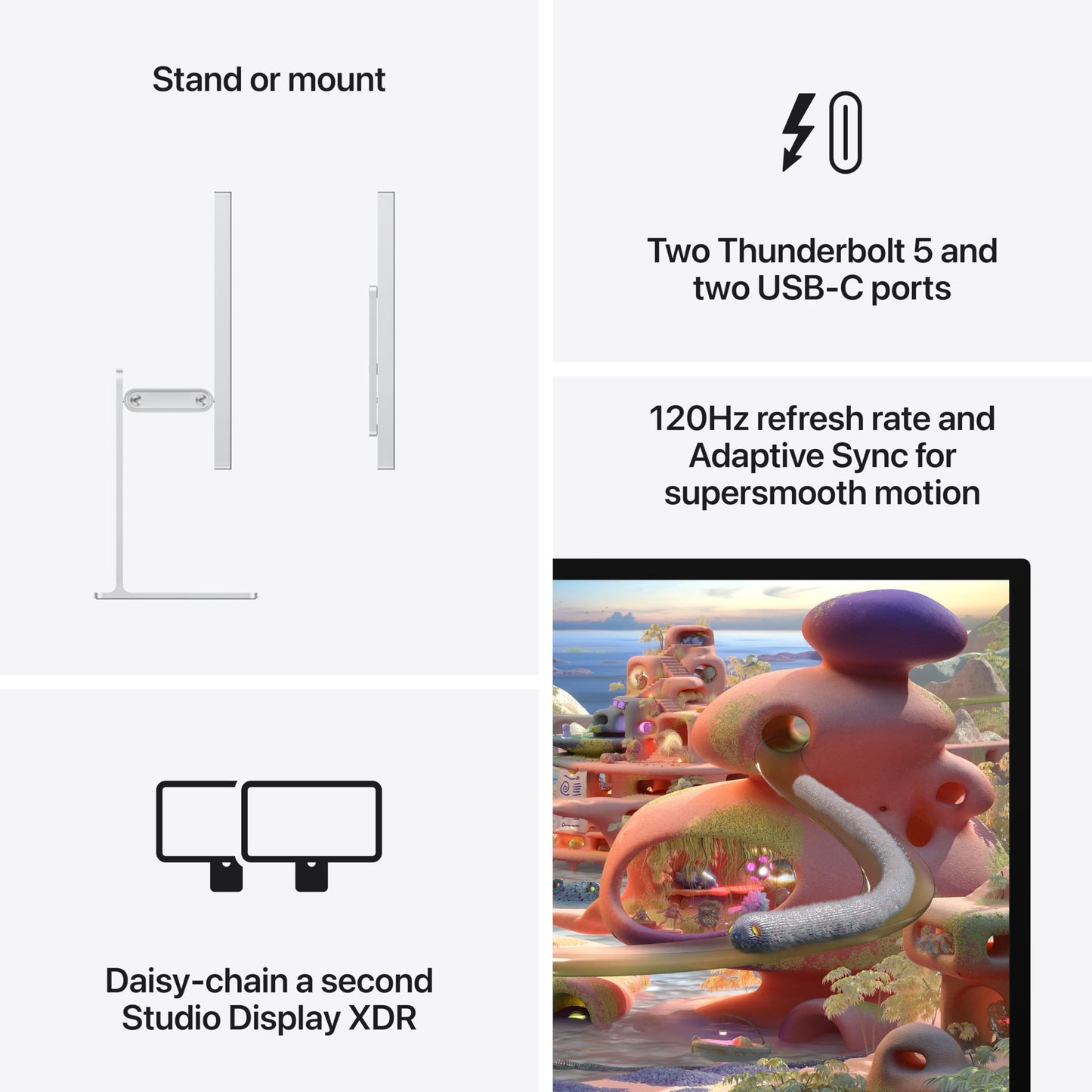 Apple Studio Display: Standard Glass, Tilt-Adjustable Stand