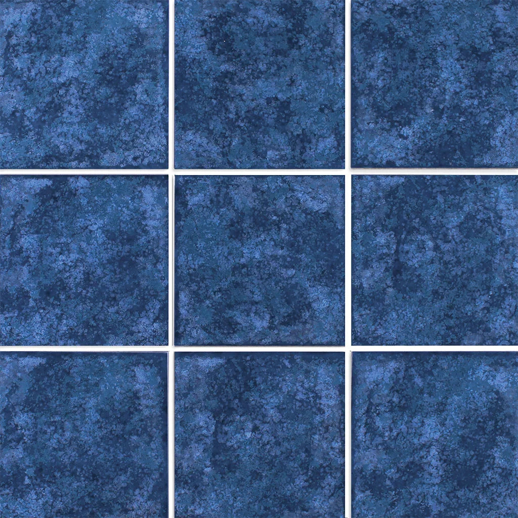 Aquatica Blue Porcelain Pool Tile 6"x6" - Barbados Collection