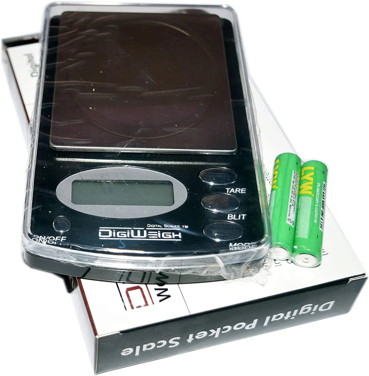 DigiWeigh DW-100AX Precision Digital Scale – 100g x 0.01g | Gram, Ounce, Carat, Grain Modes | Lab, Jewelry, Reloading, Gemstone Use