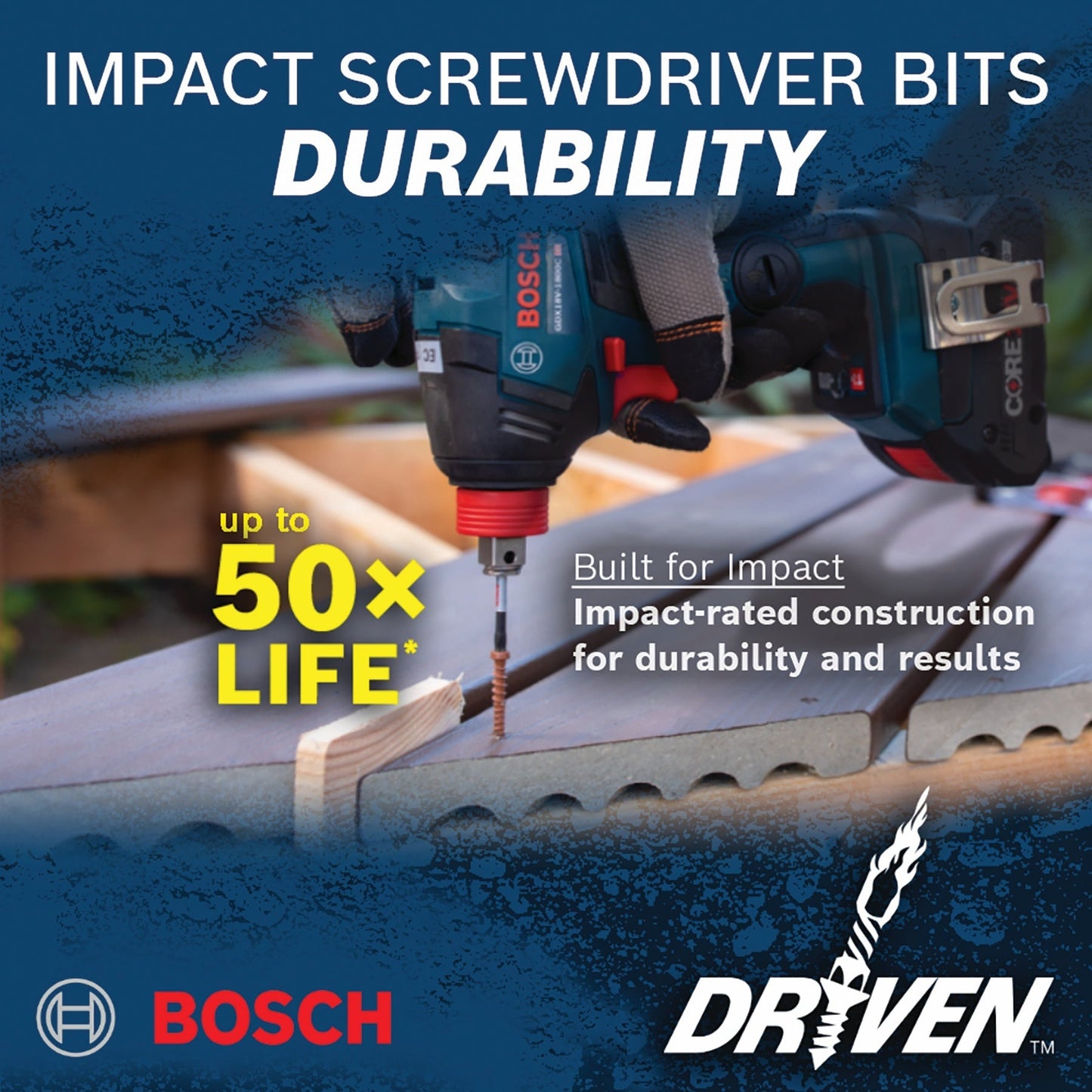 BOSCH ITDPH2R102 2 pc. Driven 1 In. Impact Phillips® #2R (reduced) Insert Bits