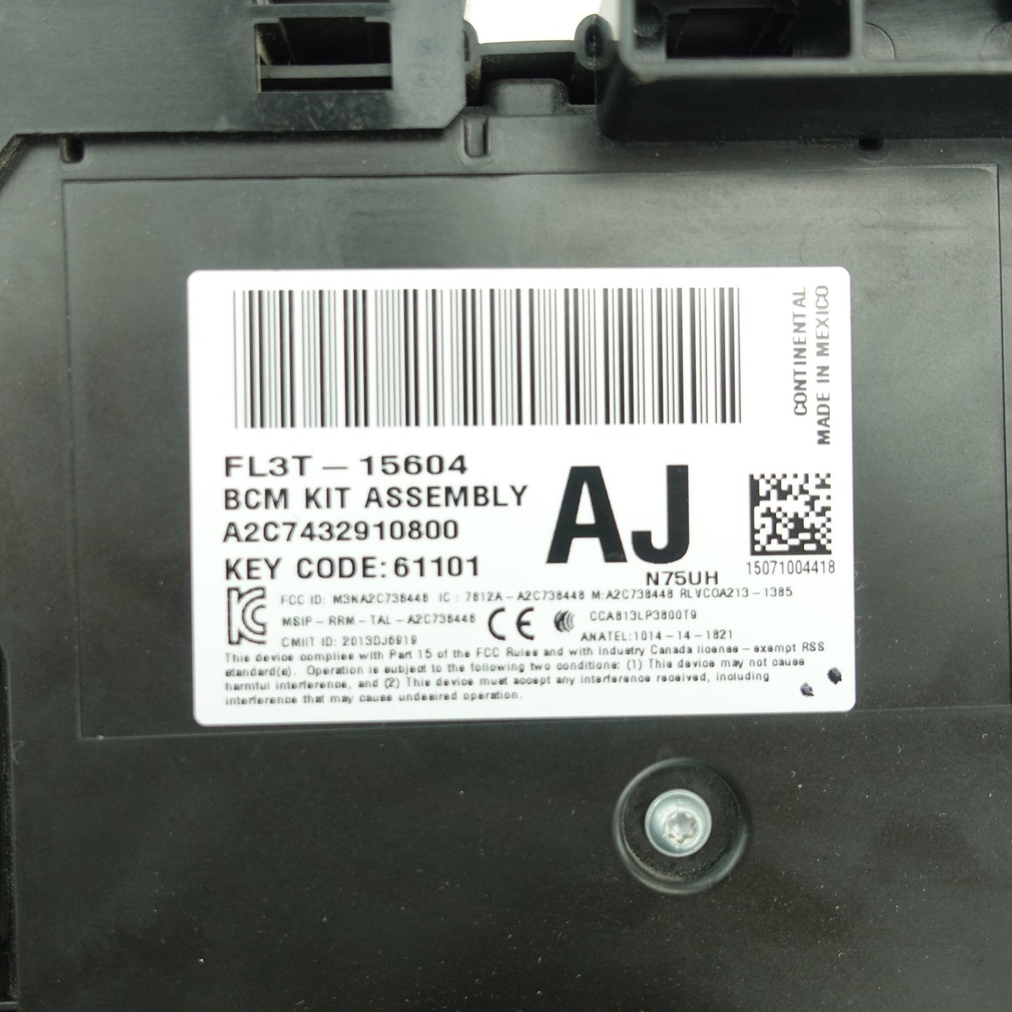 2015 2016 Ford F150 Body Control Module BCM Fuse Smart Junction Keyless Ignition