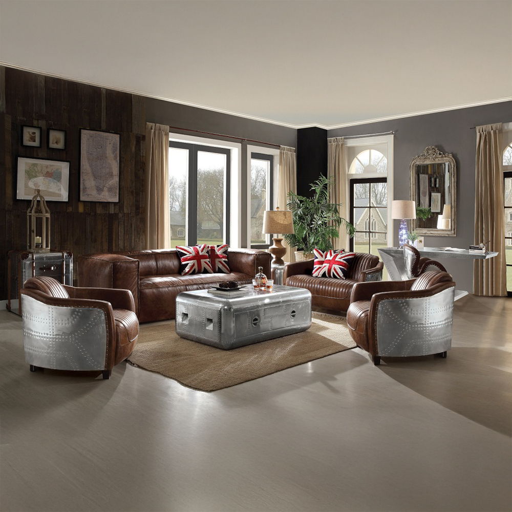 Brancaster - Sofa - Retro Brown Top Grain Leather