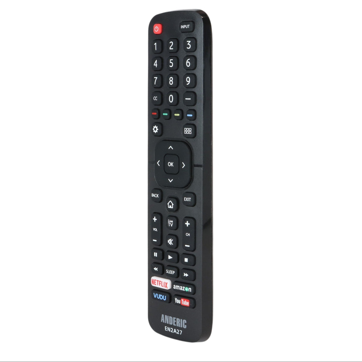 Anderic Substitute for Sharp EN2AD27S Smart TV IR Remote Control [EN2A27]