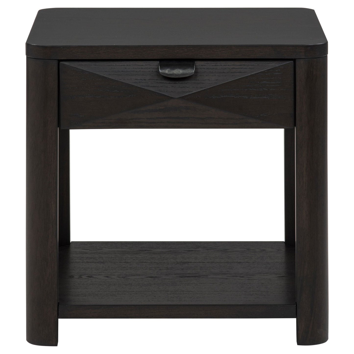 Marcelo Wood End Table with Drawer and Shelf Coffee