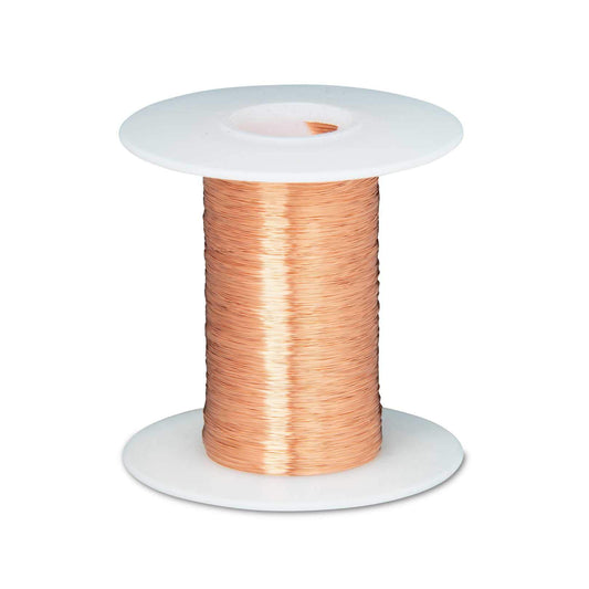 Bare Copper Wire, Buss Wire, 36 AWG, 100' Length, 0.0050" Diameter, Natural