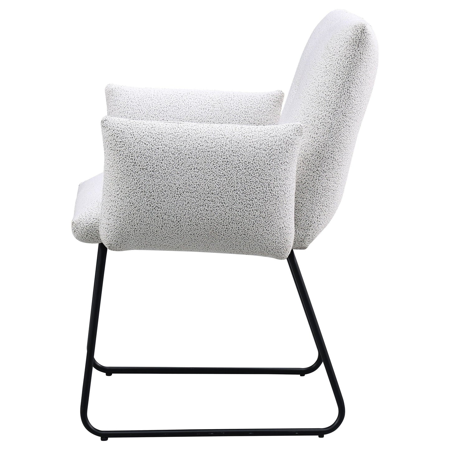 Ackland Upholstered Dining Arm Chair Light Grey (Set of 2)