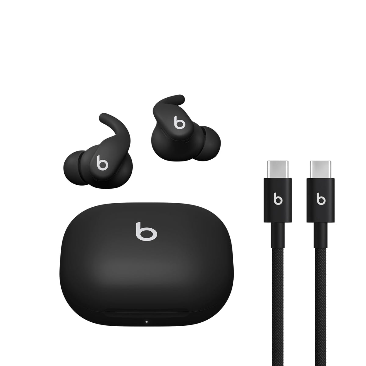 Beats Powerbeats Fit - Wireless Noise Cancelling Workout Earbuds with Secure-Fit Wingtips, Up to 30-Hour Battery Life, Sweat & Water Resistant, Apple & Android Compatible - Jet Black
