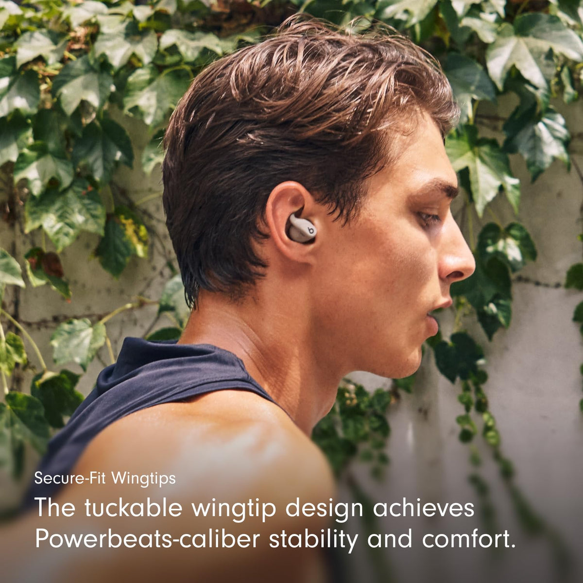 Beats Powerbeats Fit - Wireless Noise Cancelling Workout Earbuds with Secure-Fit Wingtips, Up to 30-Hour Battery Life, Sweat & Water Resistant, Apple & Android Compatible - Jet Black