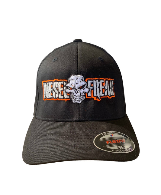 Black and Orange Diesel Freak Hat