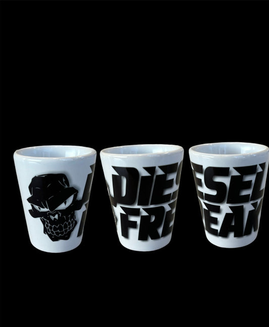 Black Diesel Freak Stacked Ceramic Shot Glass