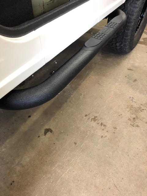 Powder Coat Black Tube Side Steps