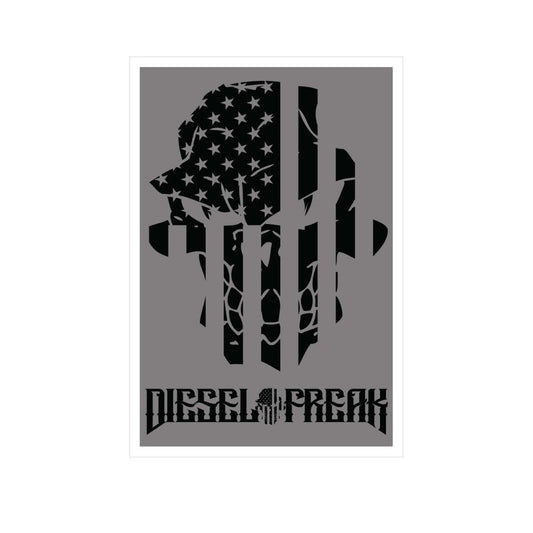 Diesel Freak Blackout Flag Skully Banner