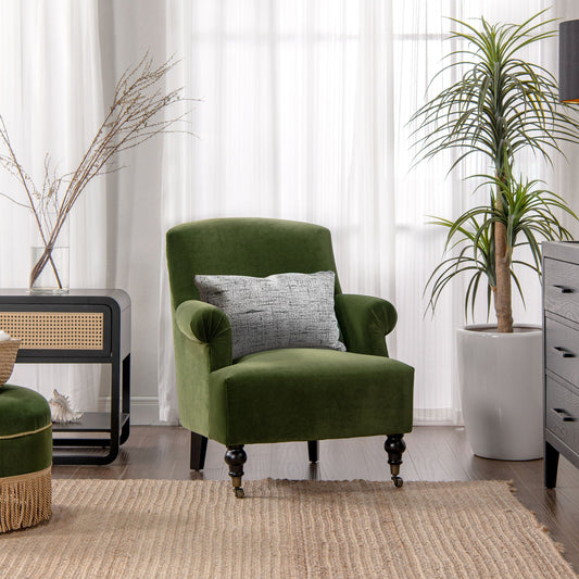 Eloise - Design Pleated Sock Arm Accent Armchair