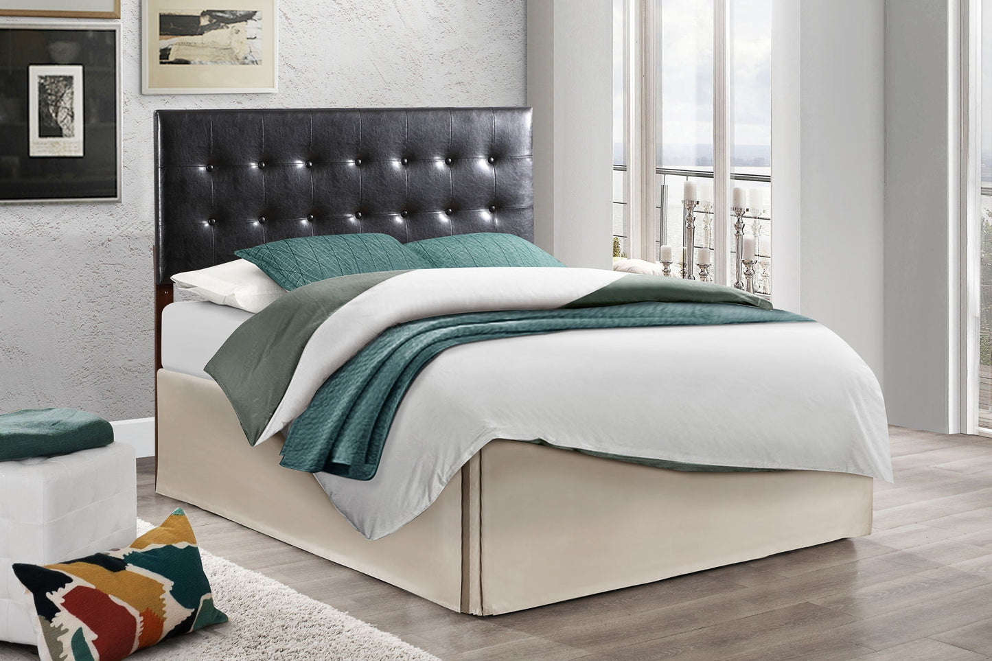 Versatile Adjustable Headboard - Black