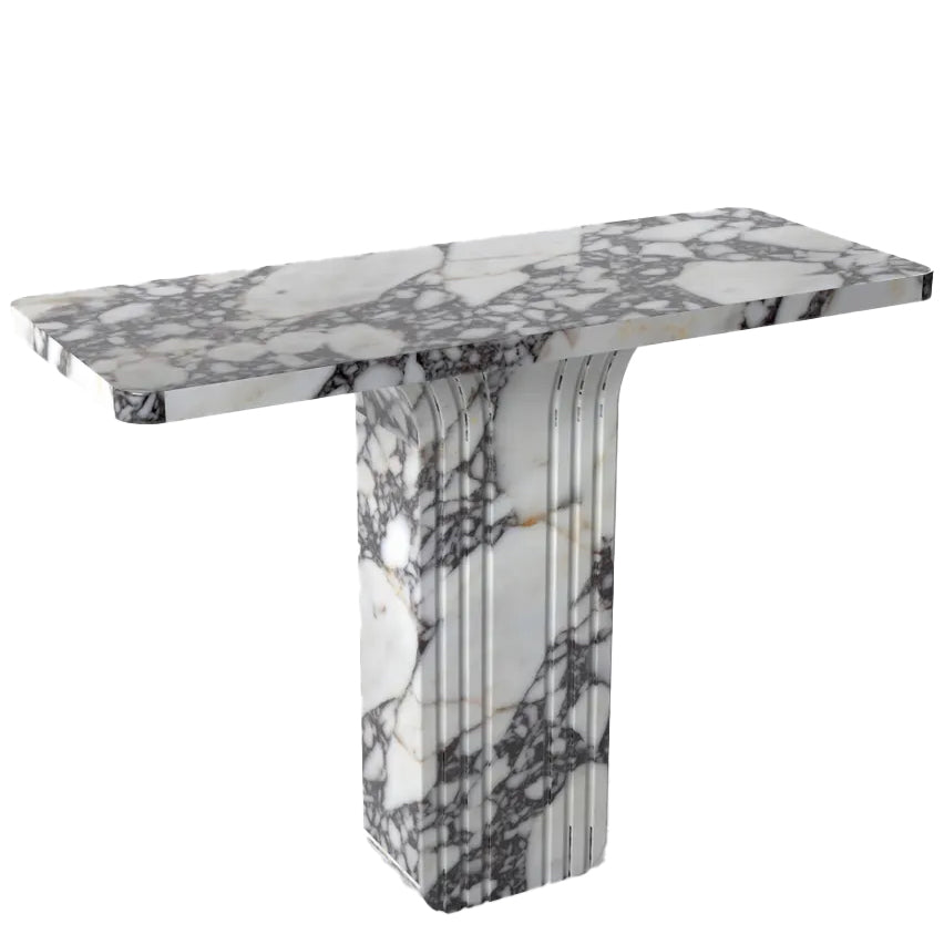 Calacatta Viola White Marble Designer Console - Polished 40x15