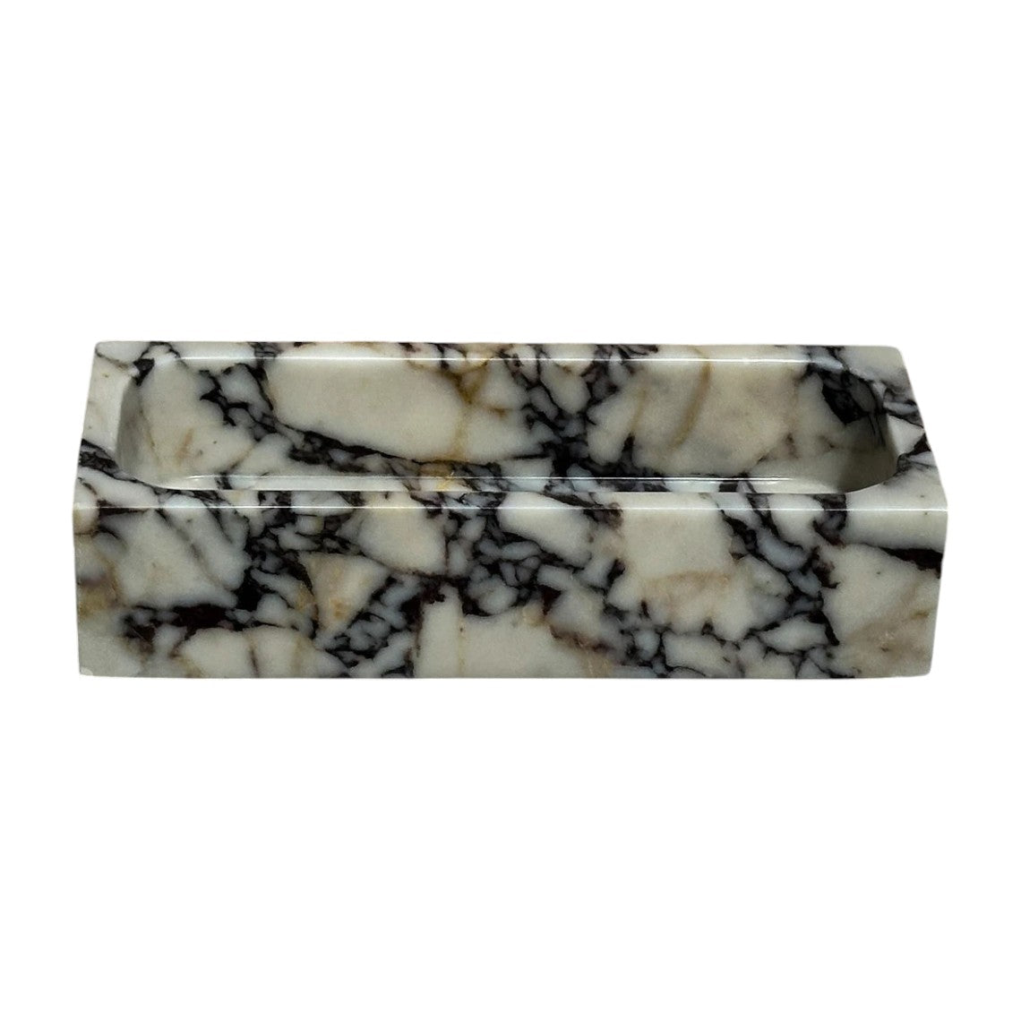 Calacatta Viola Marble Rectangular Wall Mount Bathroom Sink 12x20