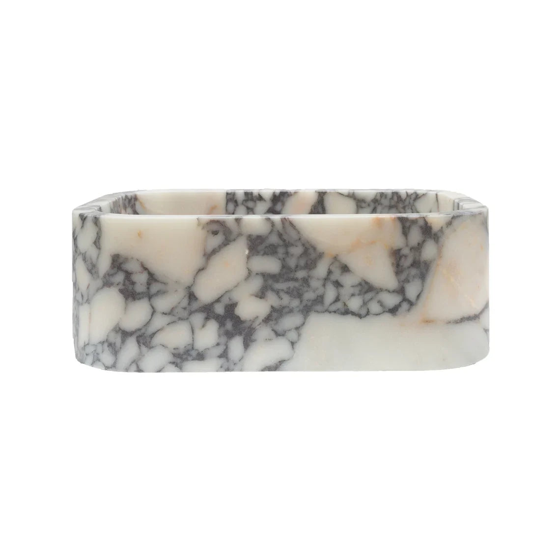 Calacatta Viola Marble Rectangular Wall Mounted Sink 12x18x7