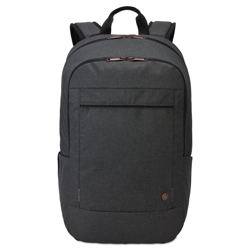 CASE LOGIC - Accessories yellow recycled backpack 15.6 in black