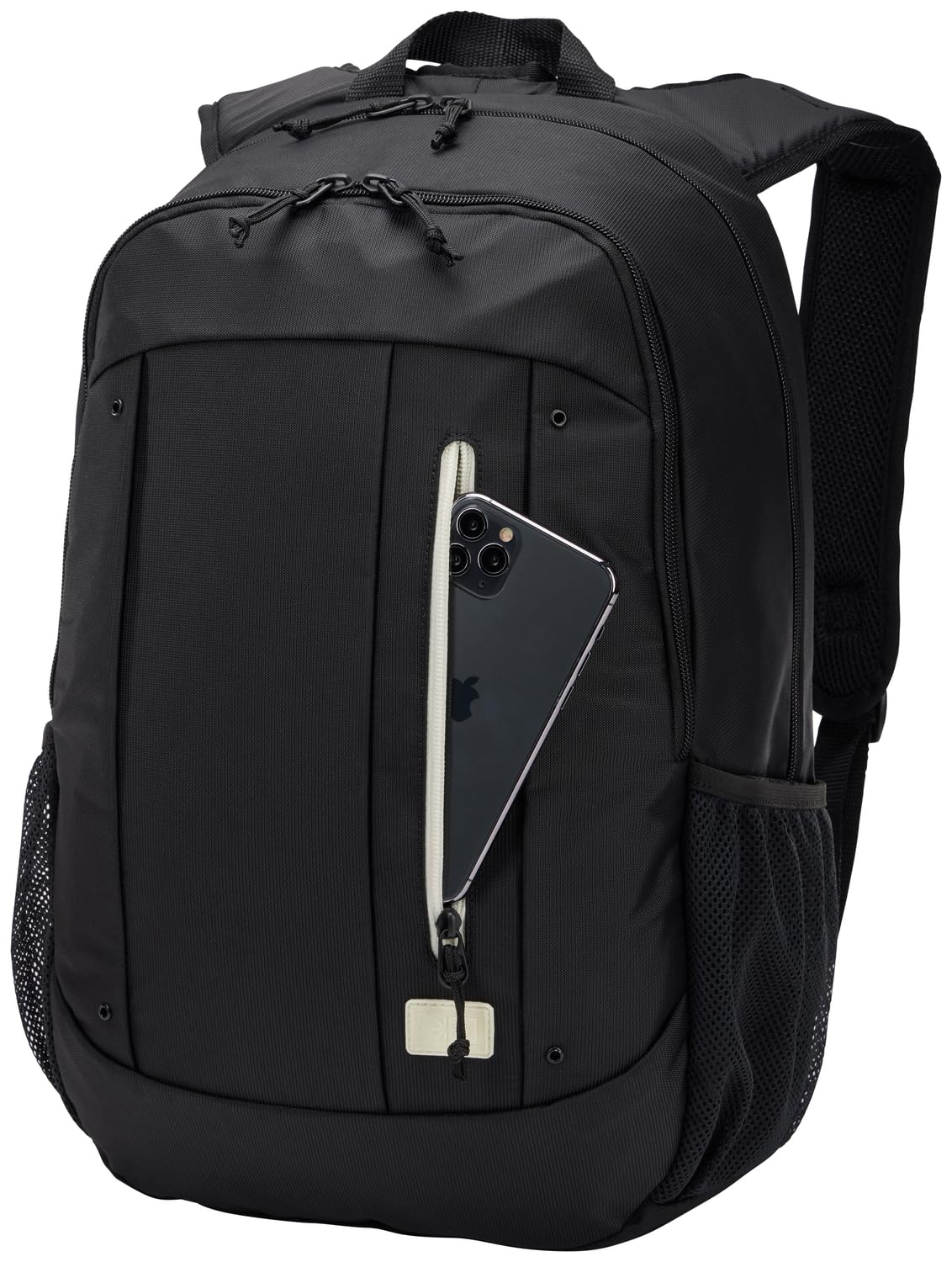 CASE LOGIC - Accessories yellow recycled backpack 15.6 in black