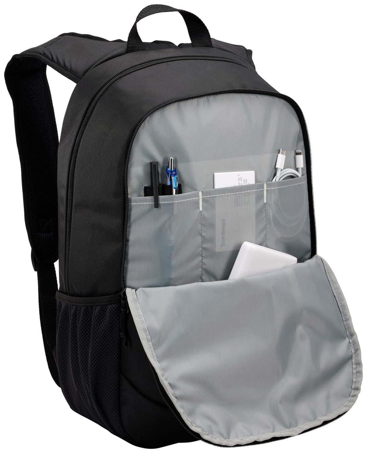 CASE LOGIC - Accessories yellow recycled backpack 15.6 in black