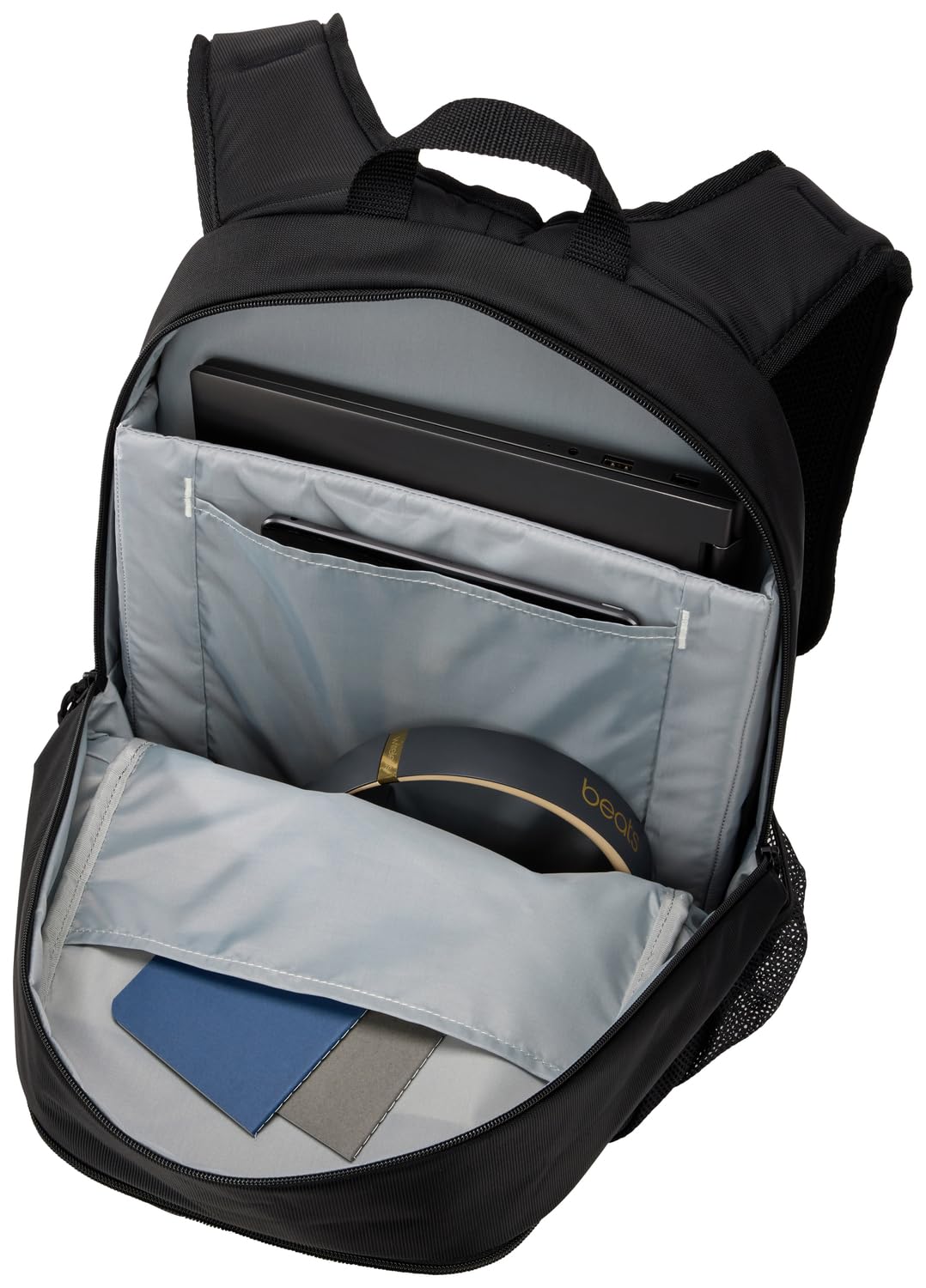 CASE LOGIC - Accessories yellow recycled backpack 15.6 in black