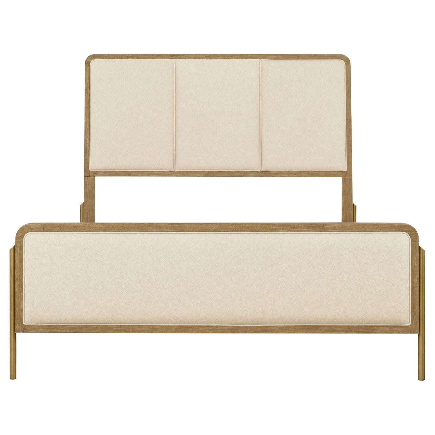 Arini 56-inch California King Panel Bed Cream and Sand Wash