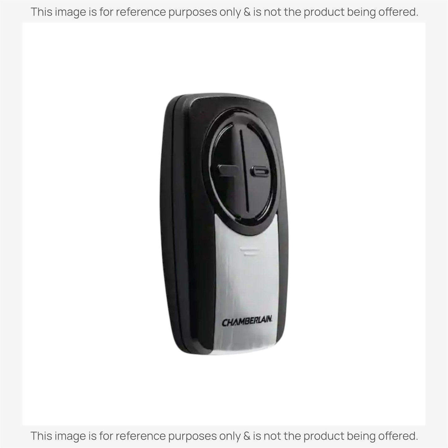 Substitute for Chamberlain KLIK5U-SS Universal Clicker with Learn button Garage Door Opener Remote Control [375UT-2button]