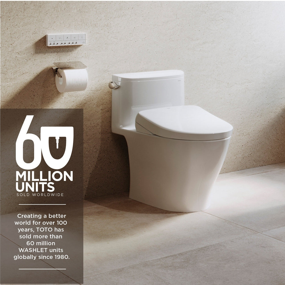 TOTO S7 WASHLET+ Bidet Toilet Seat with EWATER+ Bowl and Wand Cleaning and Lid
