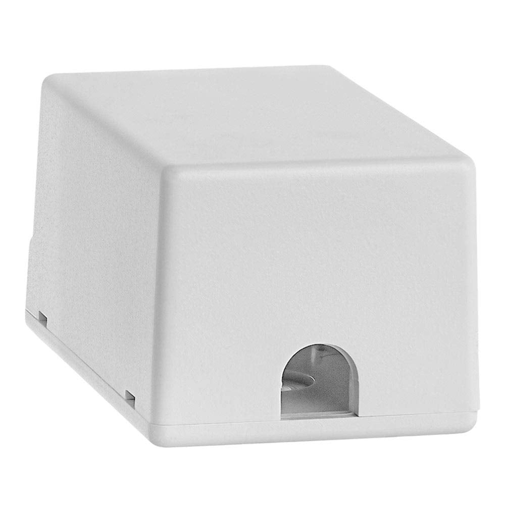 Cmple - 1 Port Keystone Jack Surface Mount Box, Single Port Surface Mount Box for Network, RJ45 Single Hole Keystone Jack