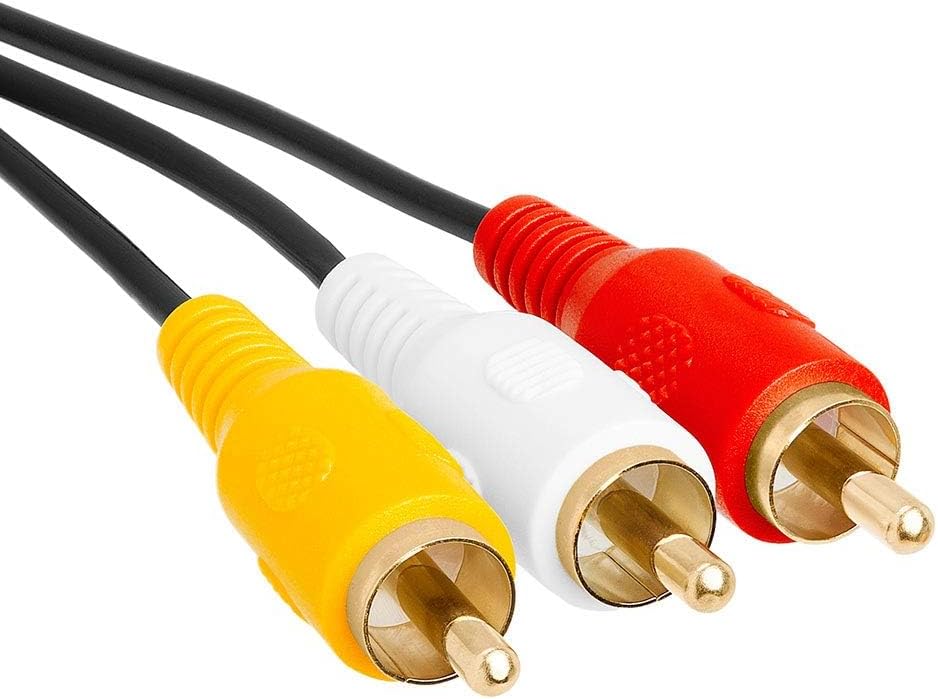 Cmple - 3.5mm to Composite AV Cable, 3.5mm to Audio/Video Cable - 6 Feet