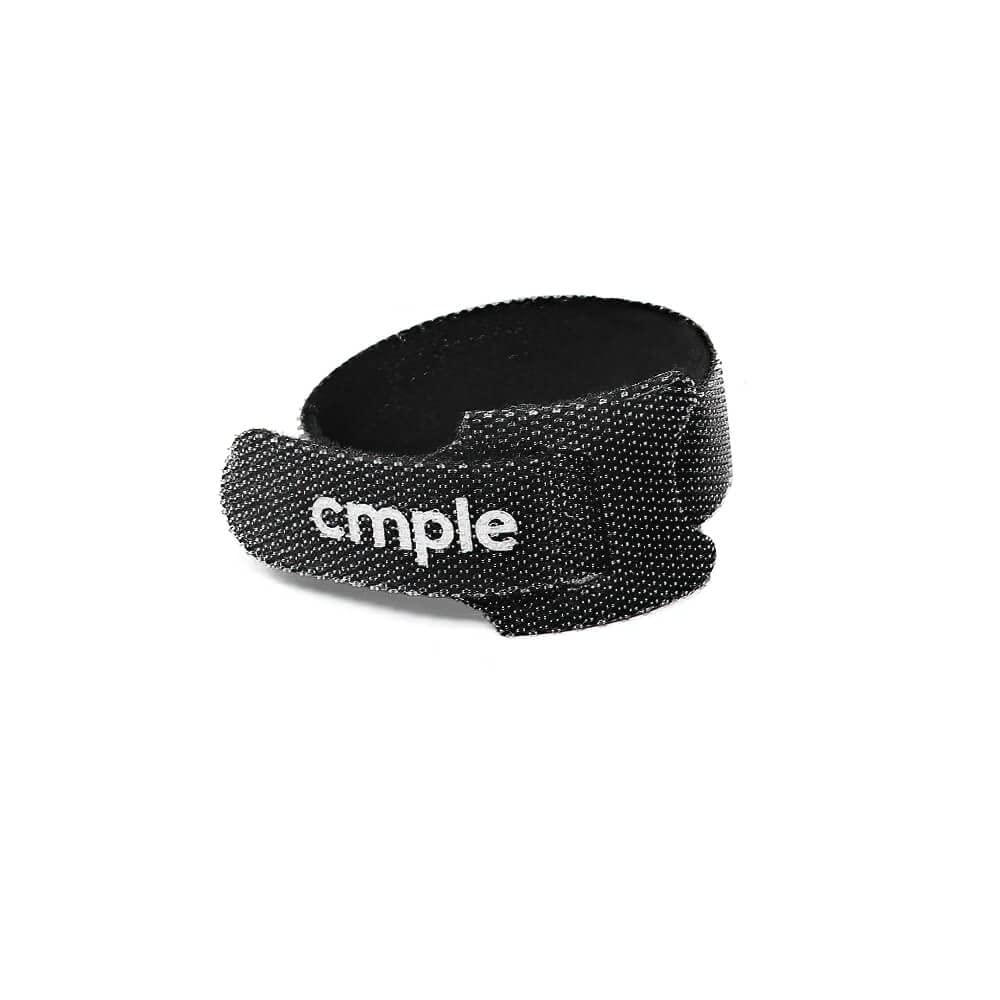Cmple - 50PCS Reusable Cable Ties, Nylon Adjustable Cord Organizer Ties, Multi-Purpose Hook Loop Cable Management Wire Ties, 6-inch Black