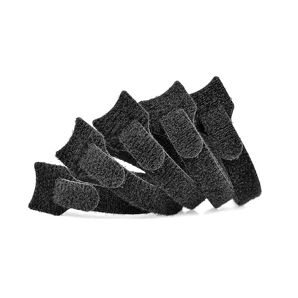 Cmple - 50PCS Reusable Cable Ties, Nylon Adjustable Cord Organizer Ties, Multi-Purpose Hook Loop Cable Management Wire Ties, 6-inch Black