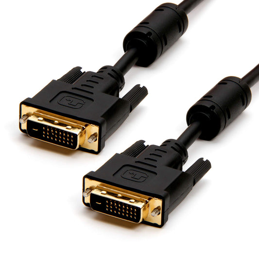 Cmple - DVI Cable 3ft, DVI to DVI Dual Link Monitor Cable Digital (24+1) Male DVI Cable for Gaming PC, Laptop, Projector, DVD, Monitor - Black