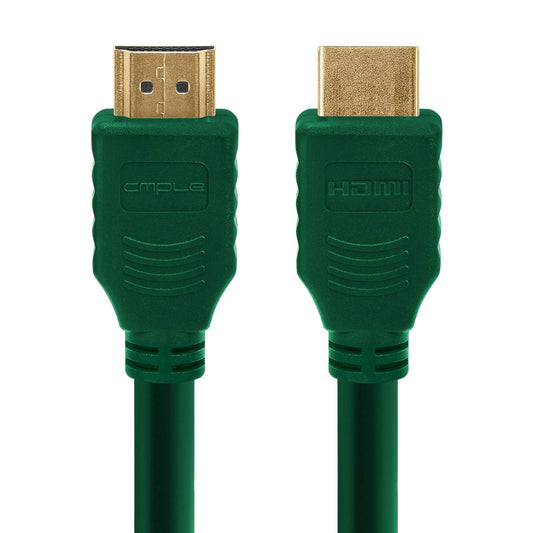 Cmple - HDMI Cable 10FT High Speed HDTV Ultra-HD (UHD) 3D, 4K @60Hz, 18Gbps 28AWG HDMI Cord Audio Return 10 Feet Purple