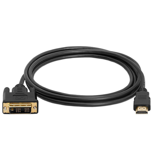 Cmple - HDMI to DVI Adapter Cable - 3 Feet Bi Directional High Speed Male Plug Monitor Cord Connector Converter for PC Laptop HDTV Projector
