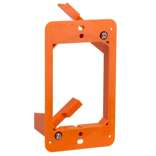 Cmple - Low Voltage Mounting Bracket 2 Gang Multipurpose Drywall Mounting Wall Plate Bracket – Dual Gang