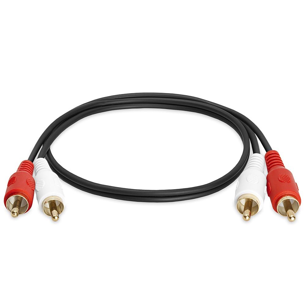 Cmple - RCA Stereo Audio Cable Male to Male -12 ft