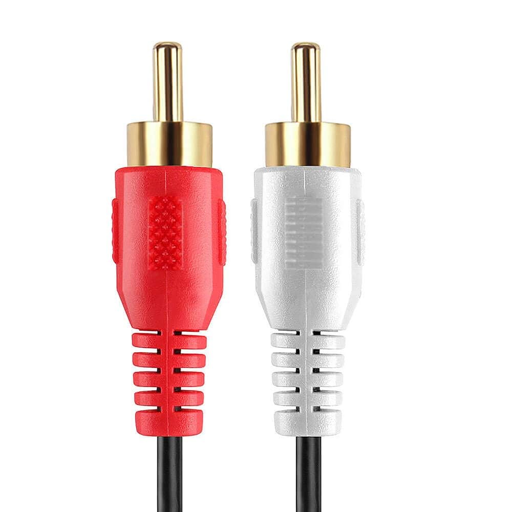 Cmple - RCA Stereo Audio Cable Male to Male -12 ft
