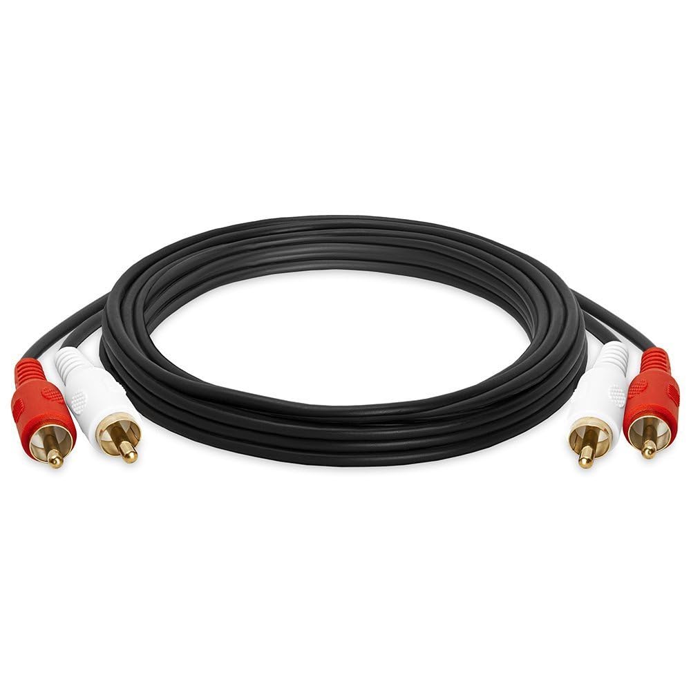 Cmple - RCA Stereo Audio Cable Male to Male -12 ft