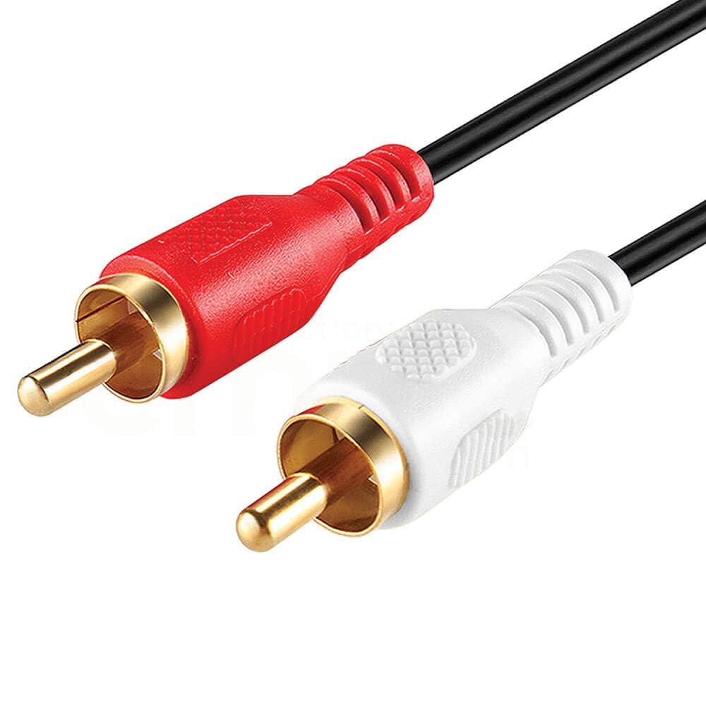 Cmple - RCA Stereo Audio Cable Male to Male -12 ft