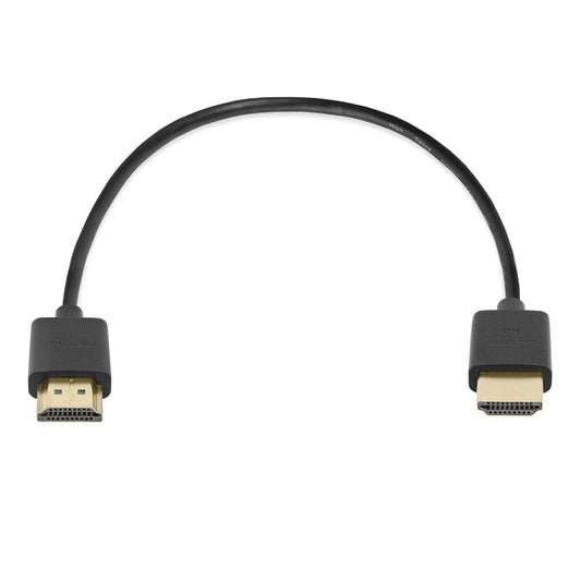 Cmple - Ultra Thin HDMI Cable 1.5 Feet High Speed 4k@60Hz Slim Flexible HDMI 2.0 Type-A Male to Male Cord Ethernet ARC 3D 2k 1080p Black