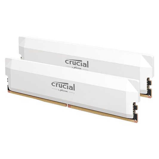 Crucial Pro 32GB DDR5 RAM Kit (2x16GB),CL36 6000MHz, Overclocking Desktop Gaming Memory, Intel XMP 3.0 & AMD Expo Compatible, Black - CP2K16G60C36U5B