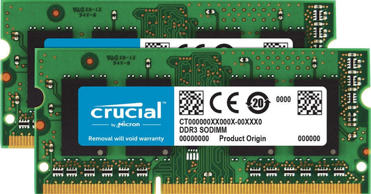 Crucial RAM 8GB DDR3 1600 MHz CL11 Laptop Memory CT102464BF160B