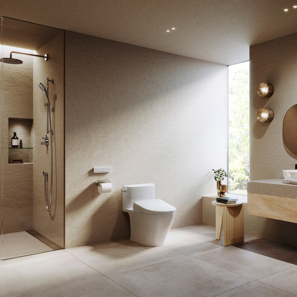 TOTO S7 WASHLET+ Bidet Toilet Seat with EWATER+ Bowl and Wand Cleaning and Lid